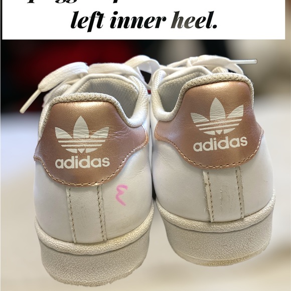 Mens 6.5 Addidas Gold and white (damaged) - Picture 4 of 4